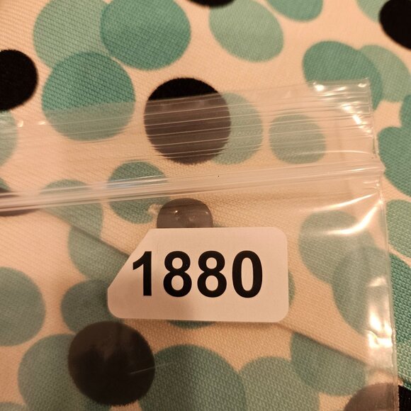 Pendleton Womens M Silk blend Polka Dot Cardigan Seafoam & Black preppy feminine - Picture 10 of 10